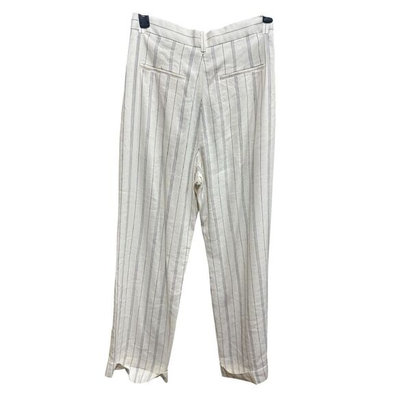 Lee Mathews Striped Irvine Linen Blend Pant NWT Size 2 - Picture 2 of 6